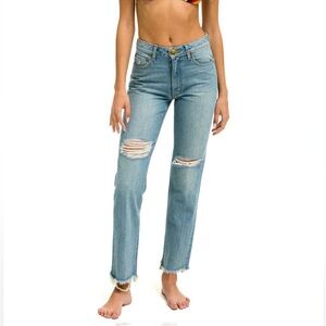 NWT - Aviator Nation - Mid-rise Canyon Jeans - Vintage Wash